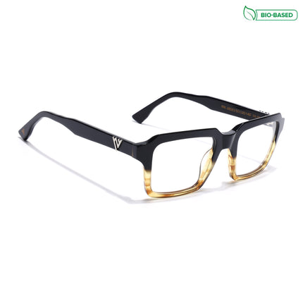 Voyage Glaze Black Wayfarer Acetate Eyeglasses for Men & Women (FPK26023FMG8124)