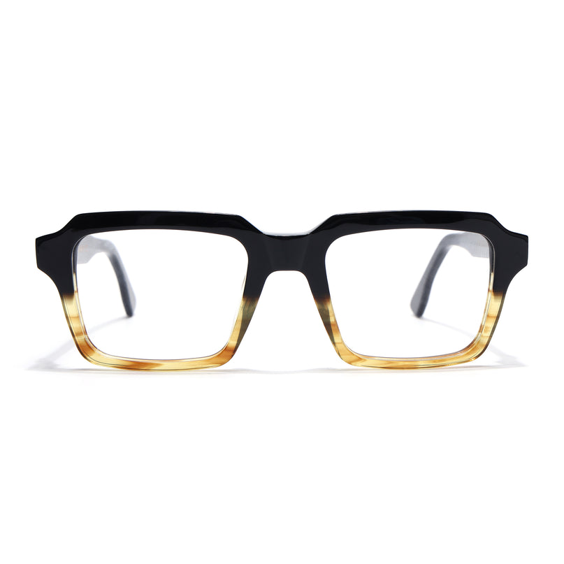 Voyage Glaze Black Wayfarer Acetate Eyeglasses for Men & Women (FPK26023FMG8124)