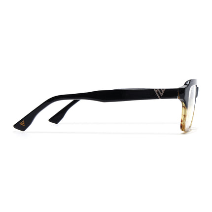 Voyage Glaze Black Wayfarer Acetate Eyeglasses for Men & Women (FPK26023FMG8124)