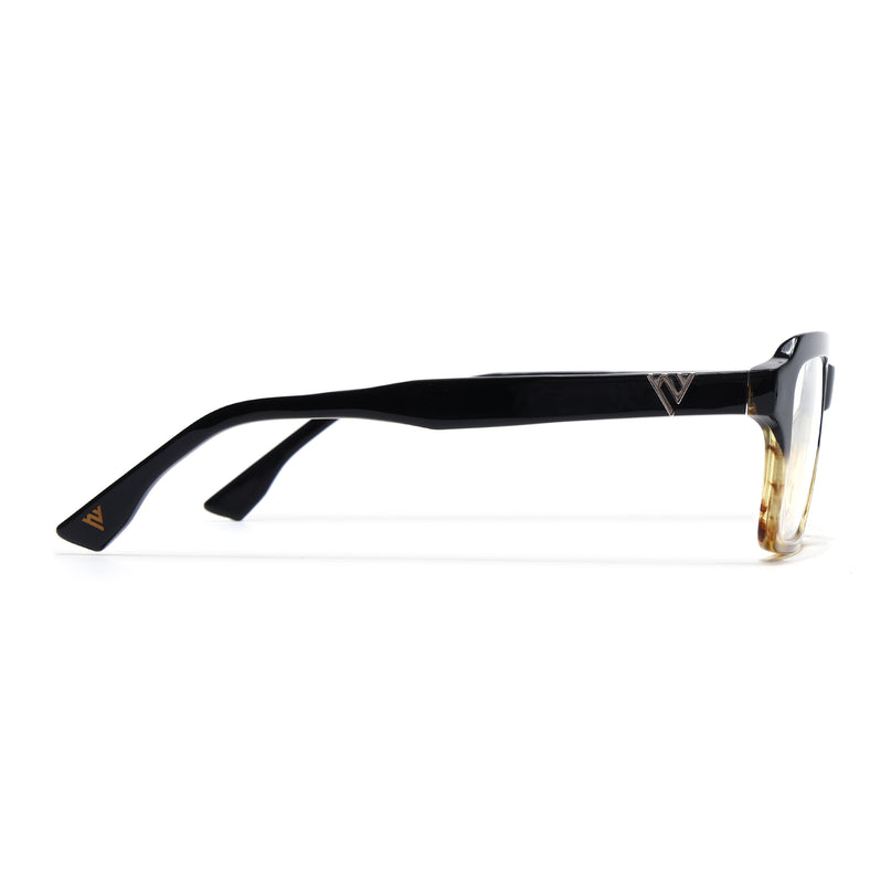 Voyage Glaze Black Wayfarer Acetate Eyeglasses for Men & Women (FPK26023FMG8124)