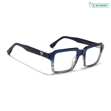 Voyage Glaze Blue Wayfarer Acetate Eyeglasses for Men & Women (FPK26023FMG8125)