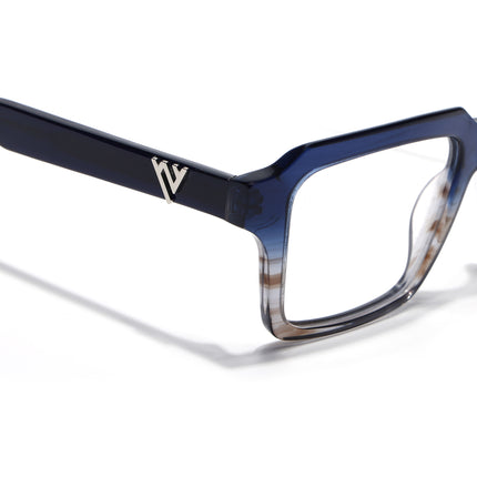 Voyage Glaze Blue Wayfarer Acetate Eyeglasses for Men & Women (FPK26023FMG8125)