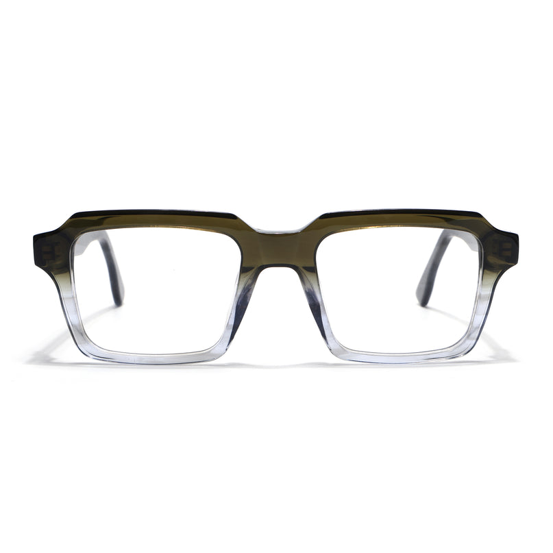 Voyage Glaze Green Wayfarer Acetate Eyeglasses for Men & Women (FPK26023FMG8126)