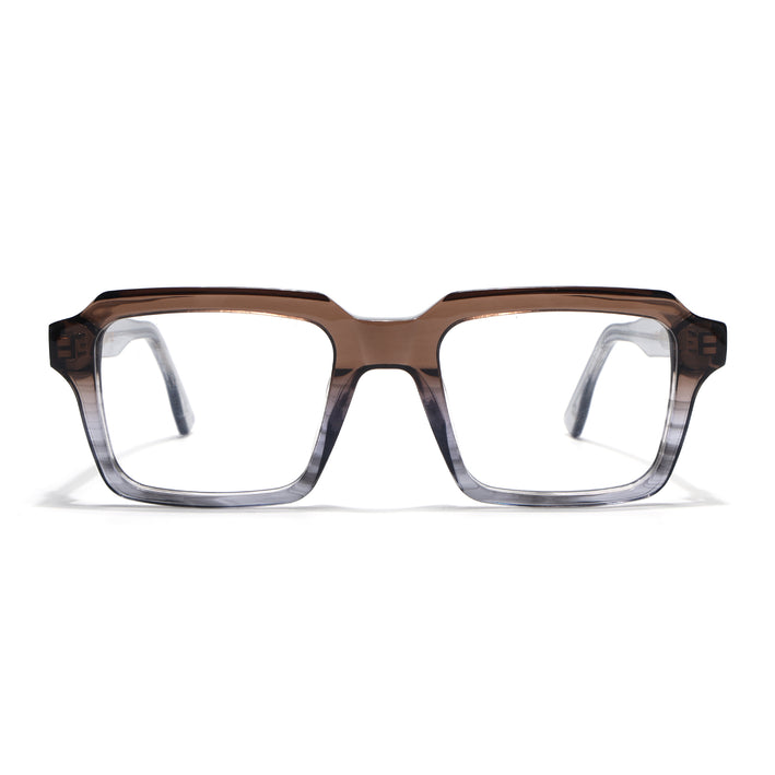 Voyage Glaze Brown Wayfarer Acetate Eyeglasses for Men & Women (FPK26023FMG8127)