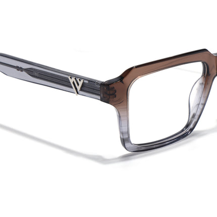 Voyage Glaze Brown Wayfarer Acetate Eyeglasses for Men & Women (FPK26023FMG8127)