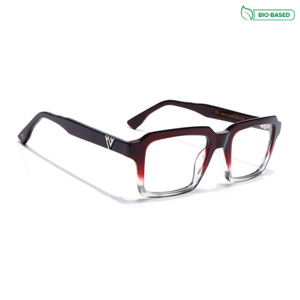 Voyage Glaze Wine Wayfarer Acetate Eyeglasses for Men & Women (FPK26023FMG8128)
