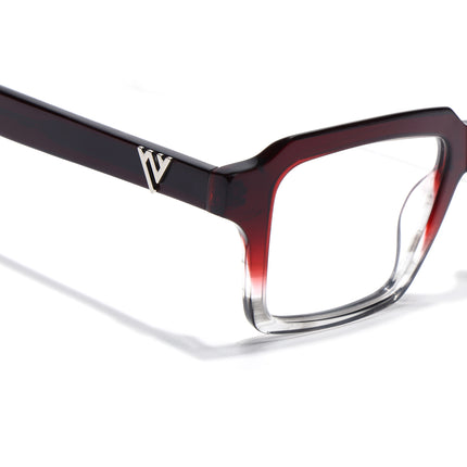 Voyage Glaze Wine Wayfarer Acetate Eyeglasses for Men & Women (FPK26023FMG8128)