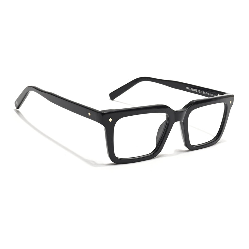 Voyage Glaze Black Wayfarer Acetate Eyeglasses for Men & Women (FPK26025FMG8665)