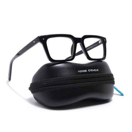 Voyage Glaze Black Wayfarer Acetate Eyeglasses for Men & Women (FPK26025FMG8665)