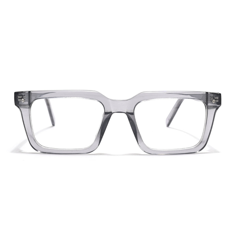 Voyage Glaze Grey Wayfarer Acetate Eyeglasses for Men & Women (FPK26025FMG8666)