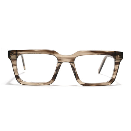 Voyage Glaze Demi Brown Wayfarer Acetate Eyeglasses for Men & Women (FPK26025FMG8667)
