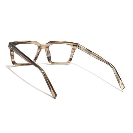Voyage Glaze Demi Brown Wayfarer Acetate Eyeglasses for Men & Women (FPK26025FMG8667)