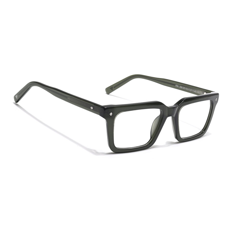 Voyage Glaze Green Wayfarer Acetate Eyeglasses for Men & Women (FPK26025FMG8668)