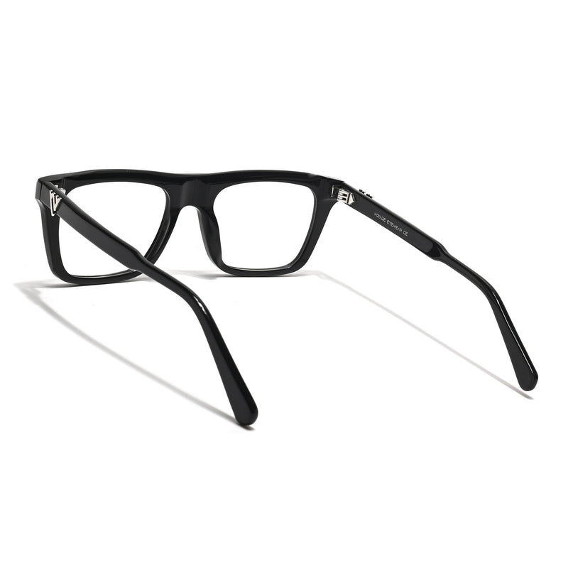 Voyage Glaze Black Wayfarer Acetate Eyeglasses for Men & Women (FPK26026FMG8685)