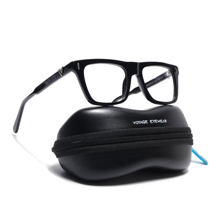 Voyage Glaze Black Wayfarer Acetate Eyeglasses for Men & Women (FPK26026FMG8685)