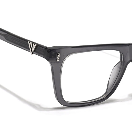 Voyage Glaze Grey Wayfarer Acetate Eyeglasses for Men & Women (FPK26026FMG8686)