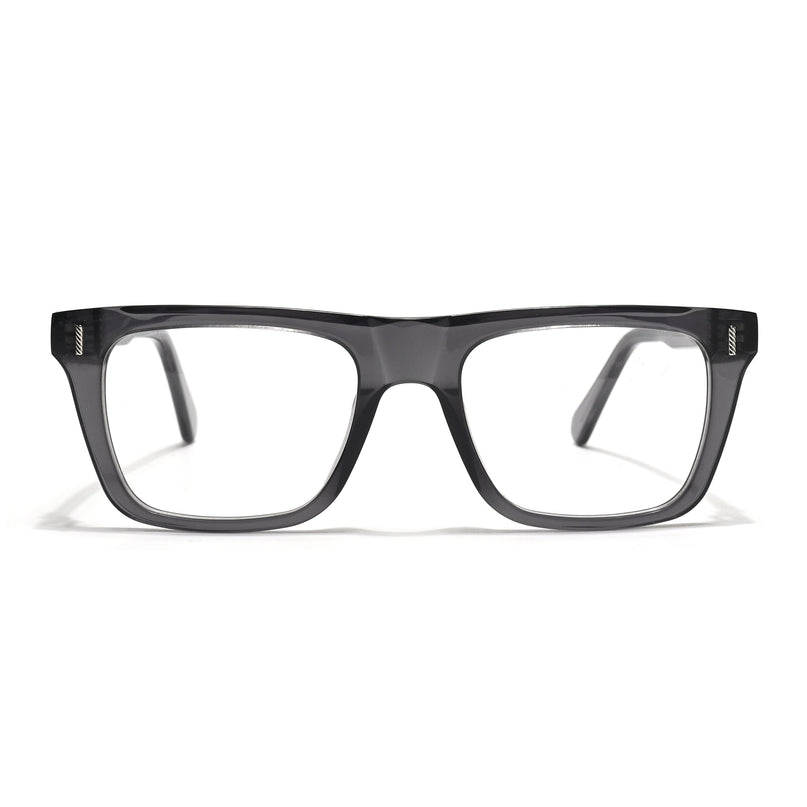 Voyage Glaze Grey Wayfarer Acetate Eyeglasses for Men & Women (FPK26026FMG8686)