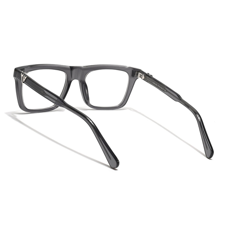 Voyage Glaze Grey Wayfarer Acetate Eyeglasses for Men & Women (FPK26026FMG8686)