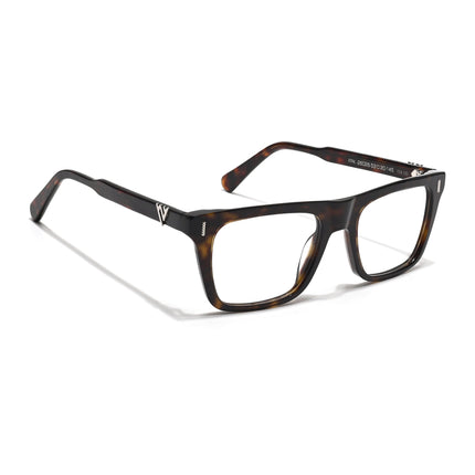 Voyage Glaze Demi Brown Wayfarer Acetate Eyeglasses for Men & Women (FPK26026FMG8687)