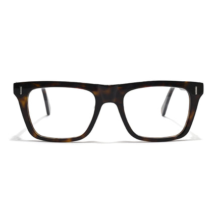 Voyage Glaze Demi Brown Wayfarer Acetate Eyeglasses for Men & Women (FPK26026FMG8687)