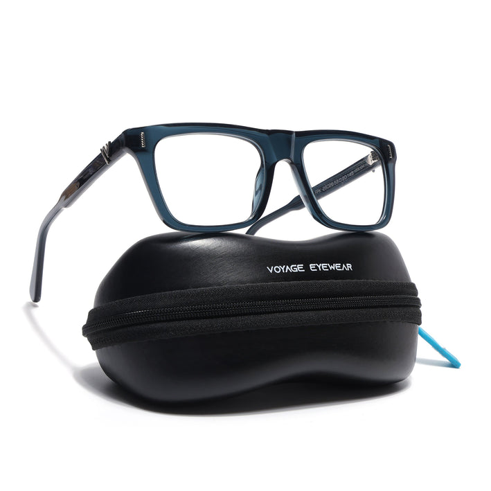 Voyage Glaze Sea Green Wayfarer Acetate Eyeglasses for Men & Women (FPK26026FMG8688)