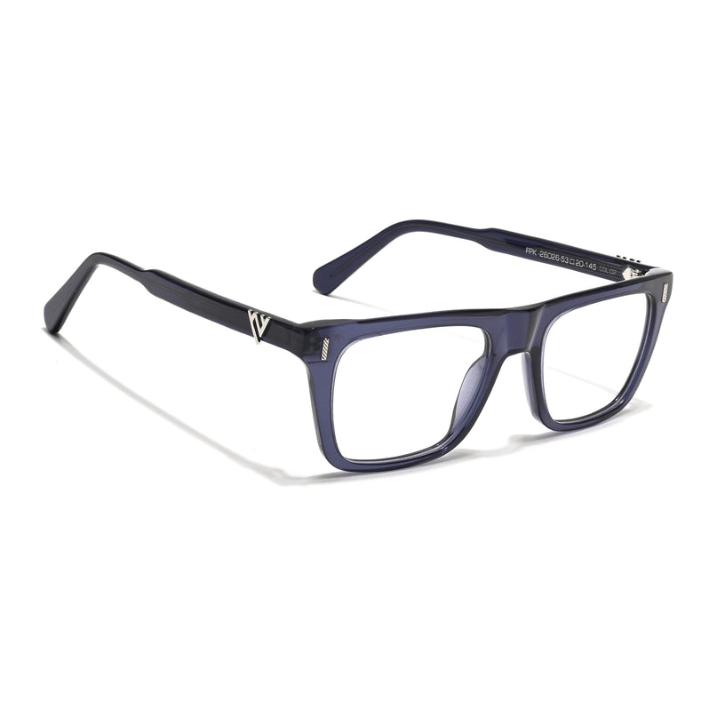 Voyage Glaze Blue Wayfarer Acetate Eyeglasses for Men & Women (FPK26026FMG8689)