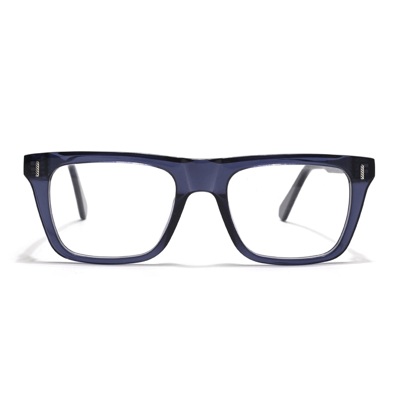 Voyage Glaze Blue Wayfarer Acetate Eyeglasses for Men & Women (FPK26026FMG8689)