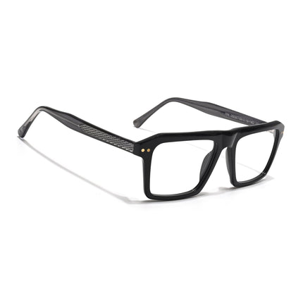 Voyage Glaze Black Wayfarer Acetate Eyeglasses for Men & Women (FPK26027FMG8640)