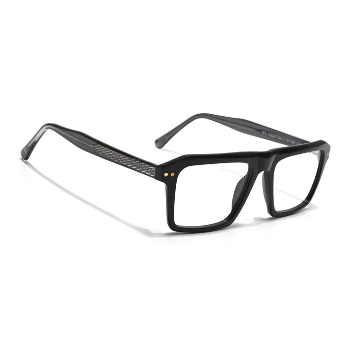 Voyage Glaze Black Wayfarer Acetate Eyeglasses for Men & Women (FPK26027FMG8640)