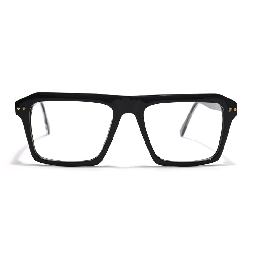 Voyage Glaze Black Wayfarer Acetate Eyeglasses for Men & Women (FPK26027FMG8640)