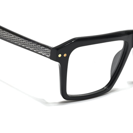 Voyage Glaze Black Wayfarer Acetate Eyeglasses for Men & Women (FPK26027FMG8640)