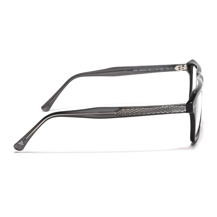 Voyage Glaze Black Wayfarer Acetate Eyeglasses for Men & Women (FPK26027FMG8640)