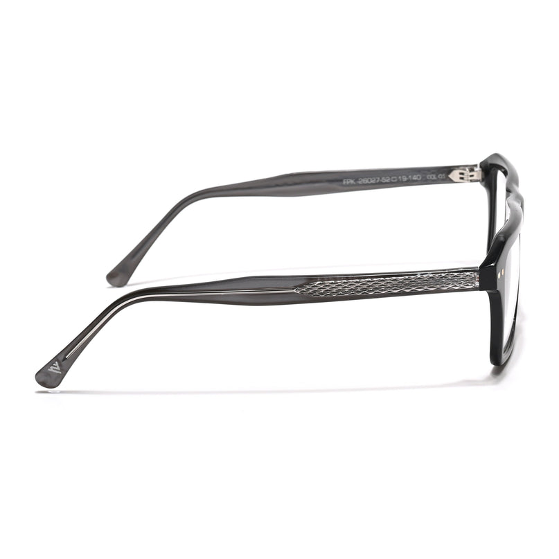 Voyage Glaze Black Wayfarer Acetate Eyeglasses for Men & Women (FPK26027FMG8640)