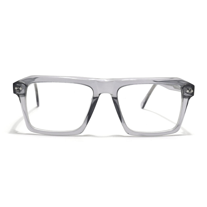 Voyage Glaze Grey Wayfarer Acetate Eyeglasses for Men & Women (FPK26027FMG8641)