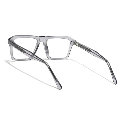 Voyage Glaze Grey Wayfarer Acetate Eyeglasses for Men & Women (FPK26027FMG8641)
