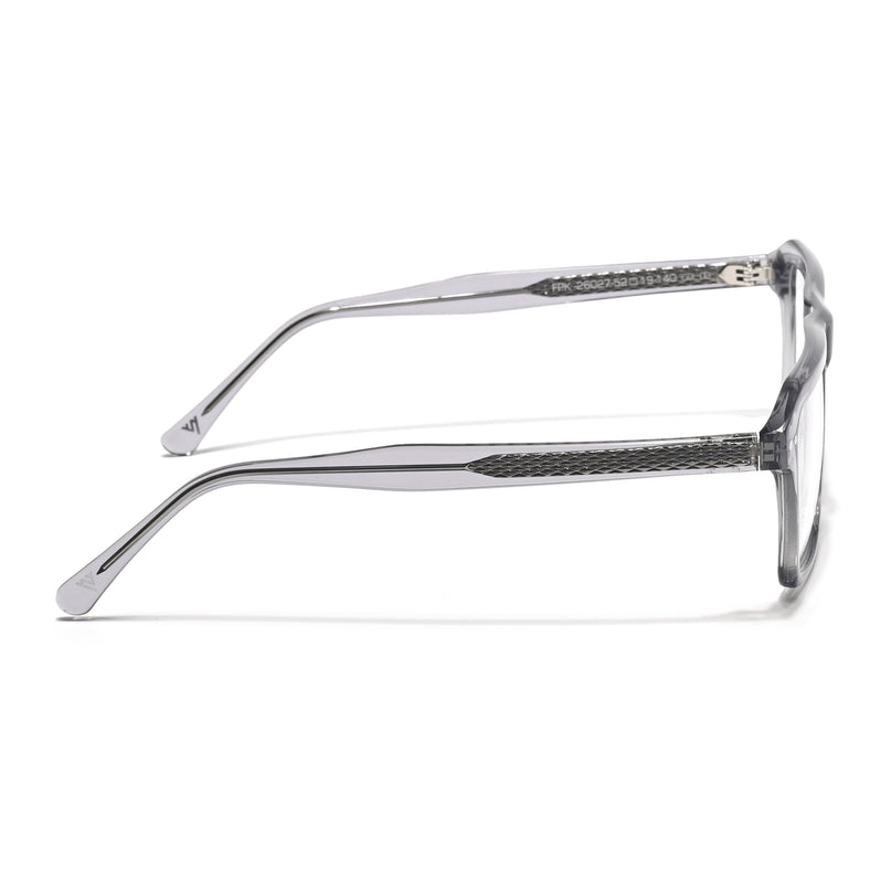 Voyage Glaze Grey Wayfarer Acetate Eyeglasses for Men & Women (FPK26027FMG8641)