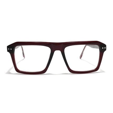 Voyage Glaze Wine Wayfarer Acetate Eyeglasses for Men & Women (FPK26027FMG8642)