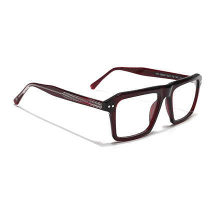 Voyage Glaze Wine Wayfarer Acetate Eyeglasses for Men & Women (FPK26027FMG8642)