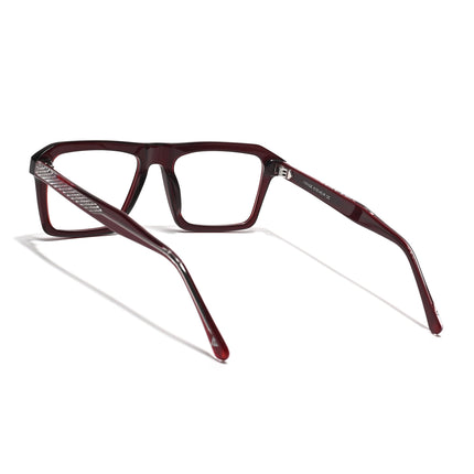 Voyage Glaze Wine Wayfarer Acetate Eyeglasses for Men & Women (FPK26027FMG8642)