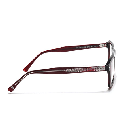 Voyage Glaze Wine Wayfarer Acetate Eyeglasses for Men & Women (FPK26027FMG8642)