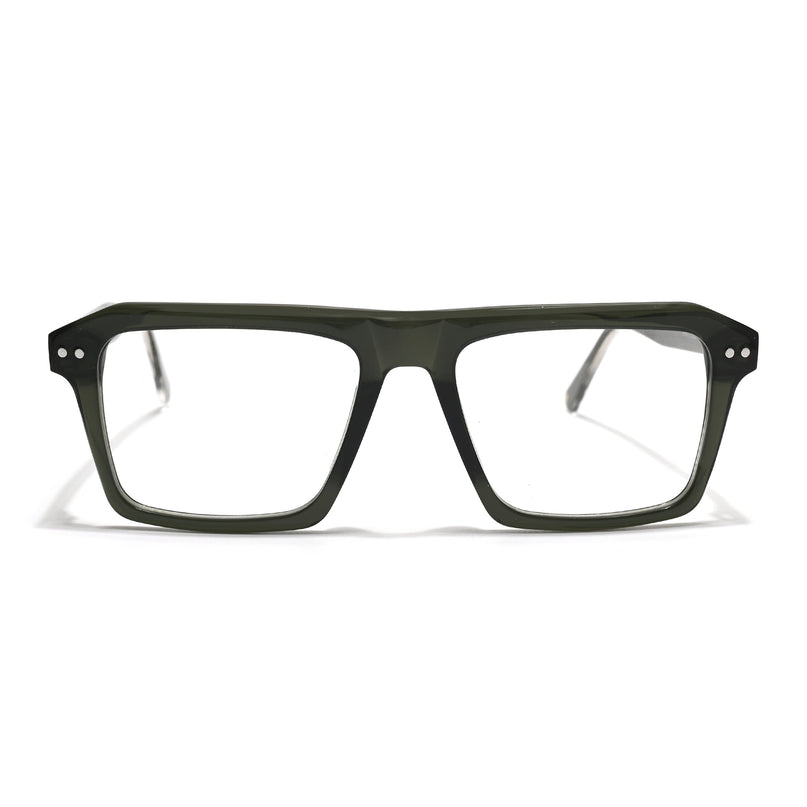 Voyage Glaze Green Wayfarer Acetate Eyeglasses for Men & Women (FPK26027FMG8643)