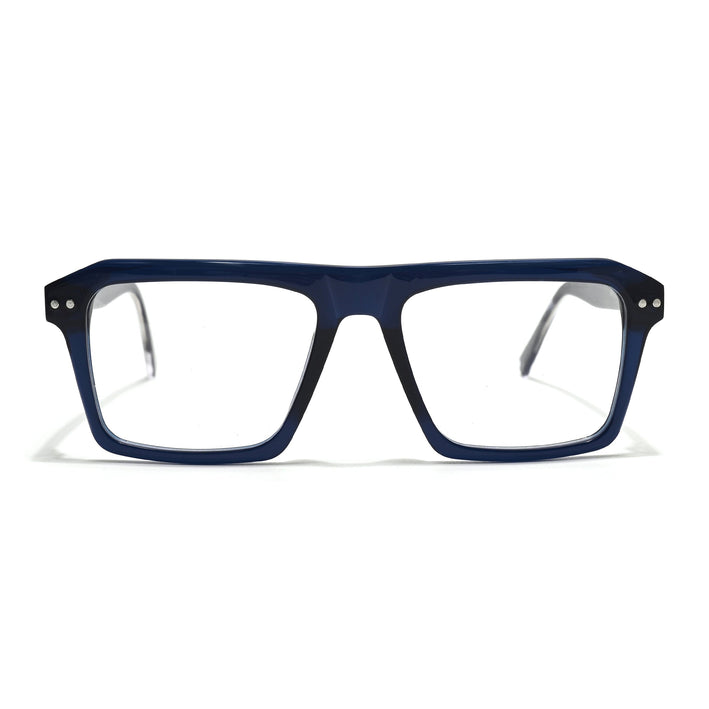Voyage Glaze Blue Wayfarer Acetate Eyeglasses for Men & Women (FPK26027FMG8644)