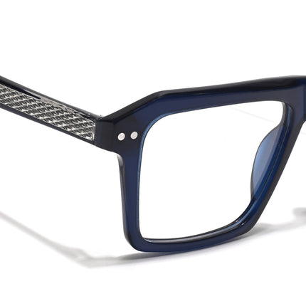 Voyage Glaze Blue Wayfarer Acetate Eyeglasses for Men & Women (FPK26027FMG8644)