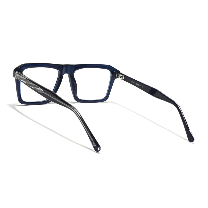 Voyage Glaze Blue Wayfarer Acetate Eyeglasses for Men & Women (FPK26027FMG8644)
