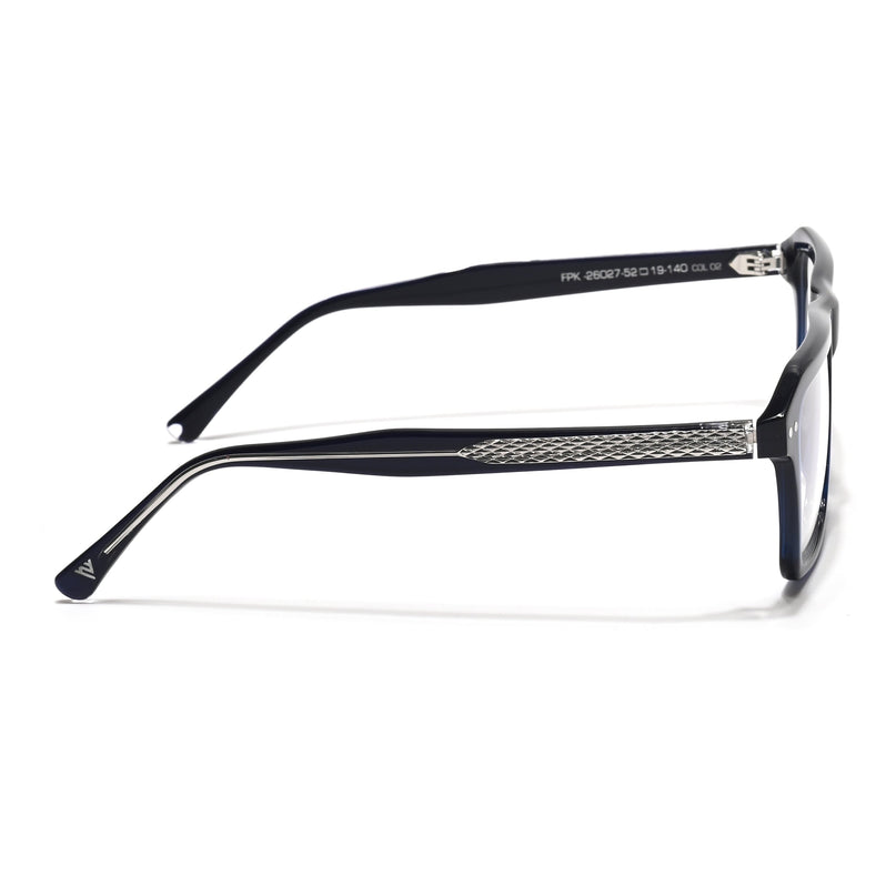Voyage Glaze Blue Wayfarer Acetate Eyeglasses for Men & Women (FPK26027FMG8644)