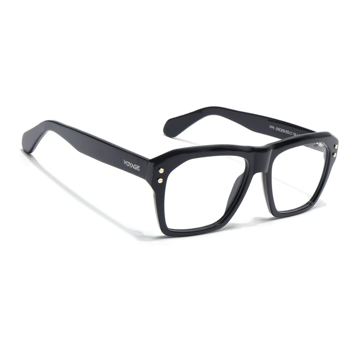 Voyage Glaze Black Wayfarer Acetate Eyeglasses for Men & Women (FPK26028FMG8675)