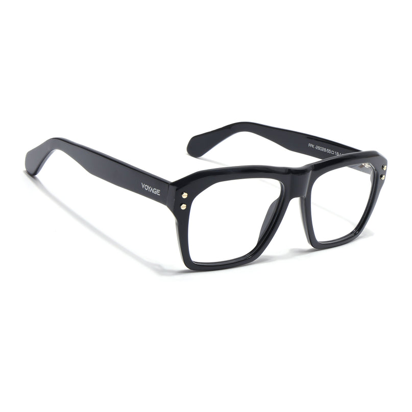 Voyage Glaze Black Wayfarer Acetate Eyeglasses for Men & Women (FPK26028FMG8675)