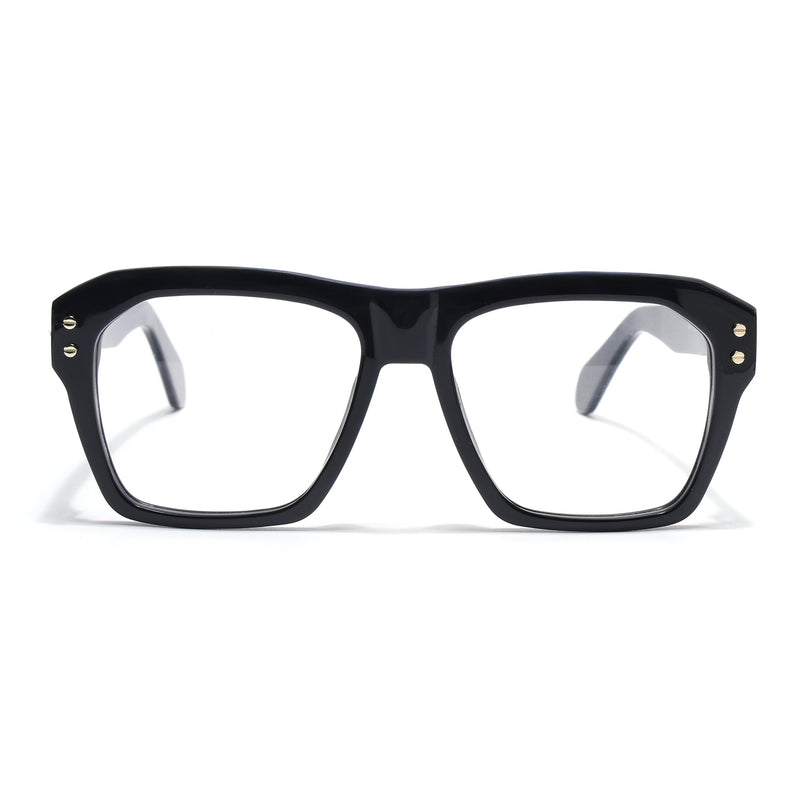 Voyage Glaze Black Wayfarer Acetate Eyeglasses for Men & Women (FPK26028FMG8675)