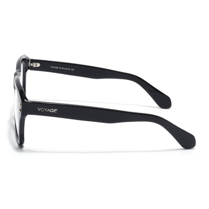 Voyage Glaze Black Wayfarer Acetate Eyeglasses for Men & Women (FPK26028FMG8675)
