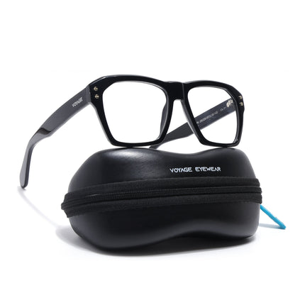 Voyage Glaze Black Wayfarer Acetate Eyeglasses for Men & Women (FPK26028FMG8675)